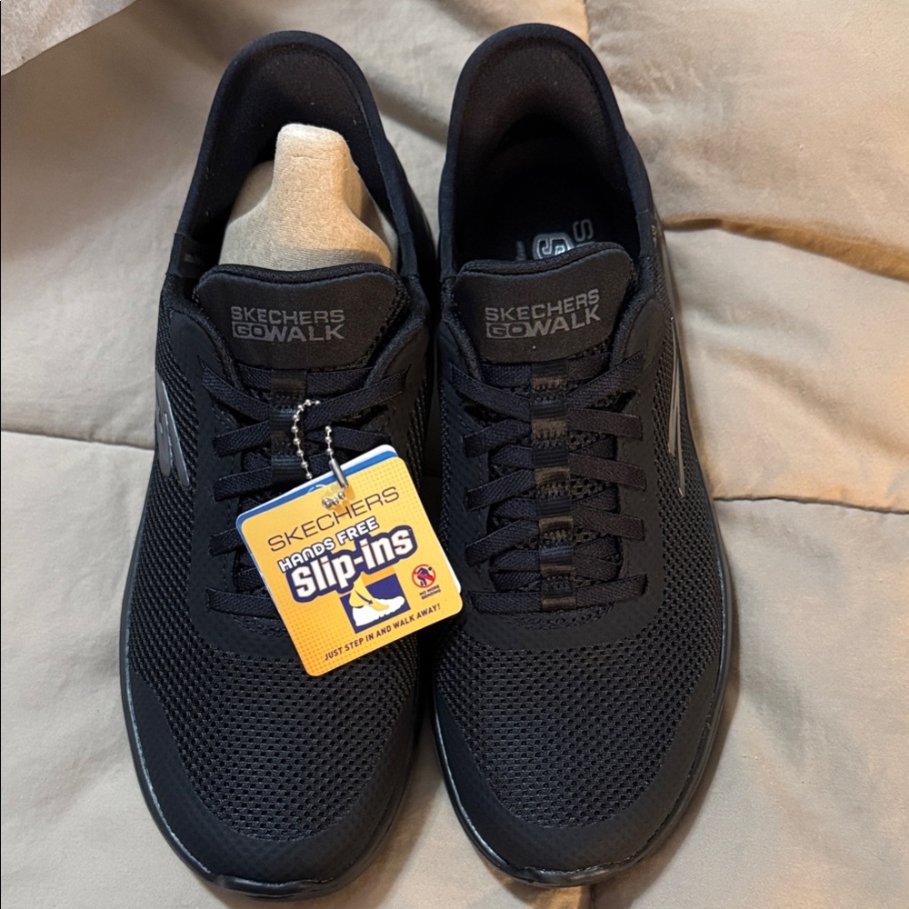 Skechers Black Go Walk Slip-Ins Shoes